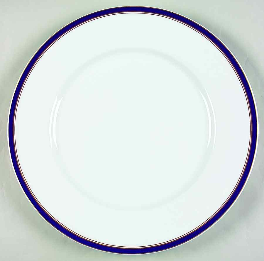 Diplomat Blue Service Plate (Charger) by Ceralene-1