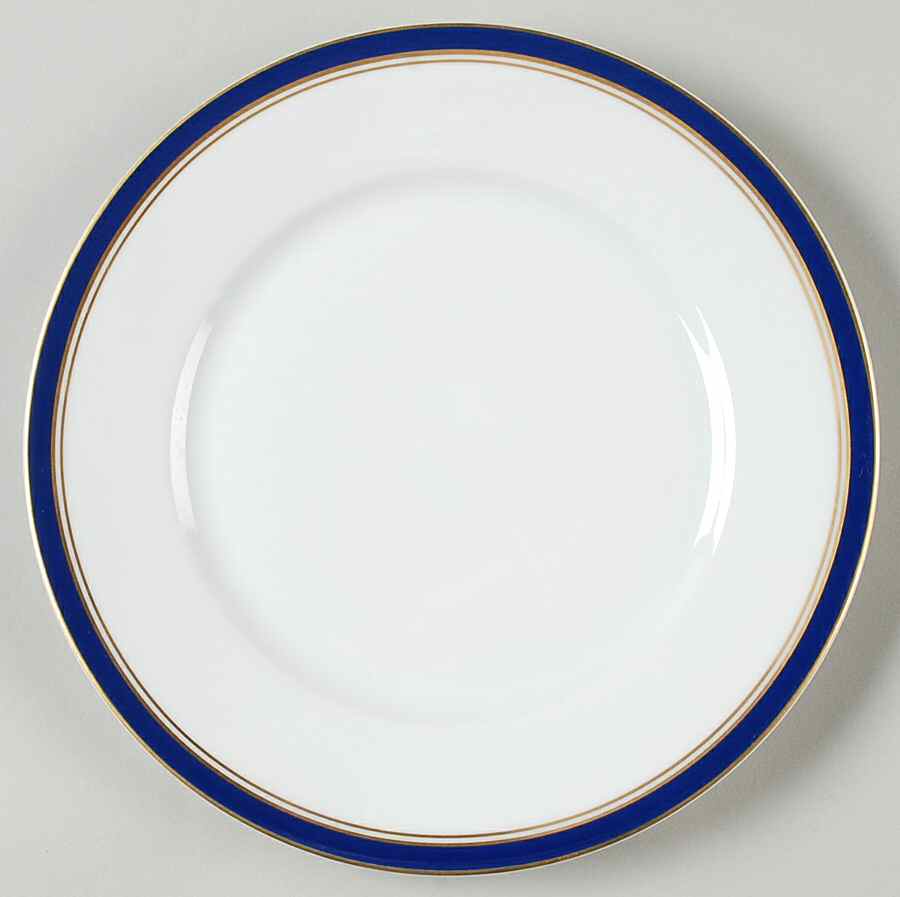 Diplomat Blue Salad Plate by Ceralene-1