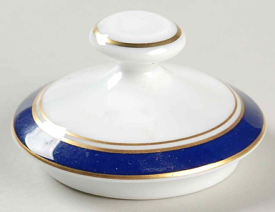 Diplomat Blue Lid for Sugar Bowl by Ceralene-1