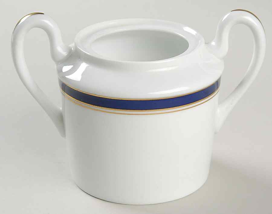 Diplomat Blue Sugar Bowl No Lid by Ceralene-1