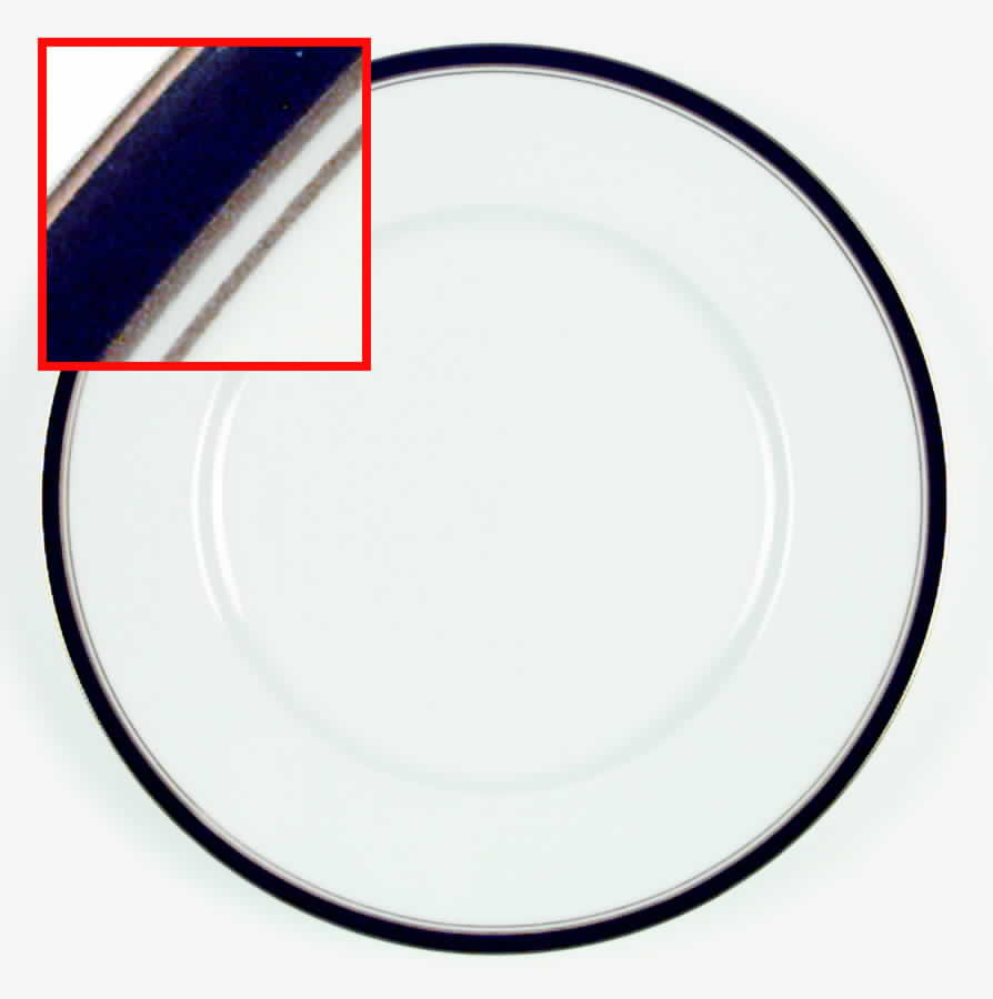 Diplomat Black Dinner Plate by Ceralene-1