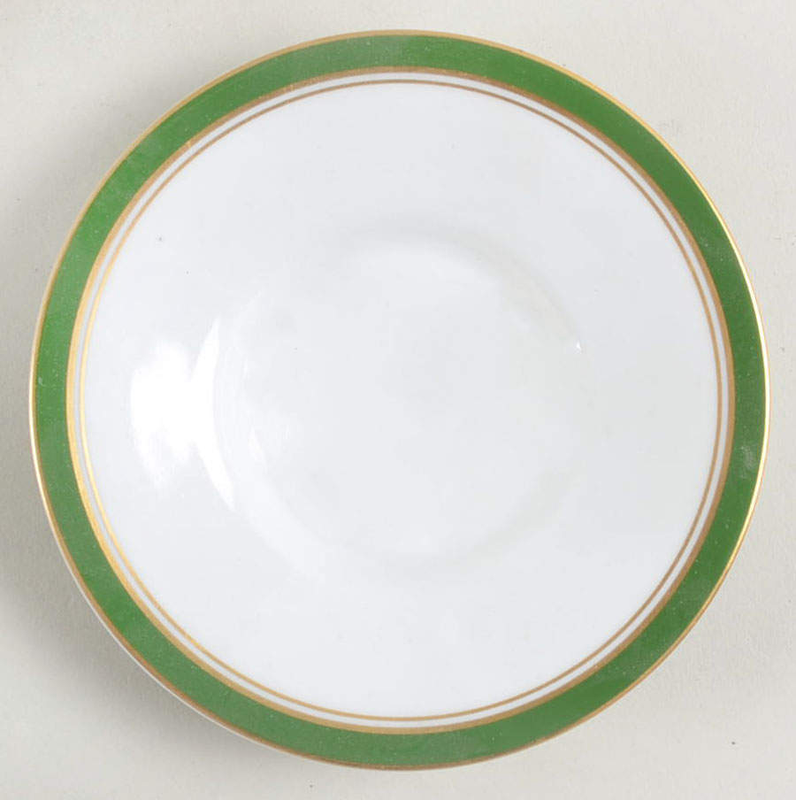 Diplomat Green Saucer for Demitasse Cup by Ceralene-1
