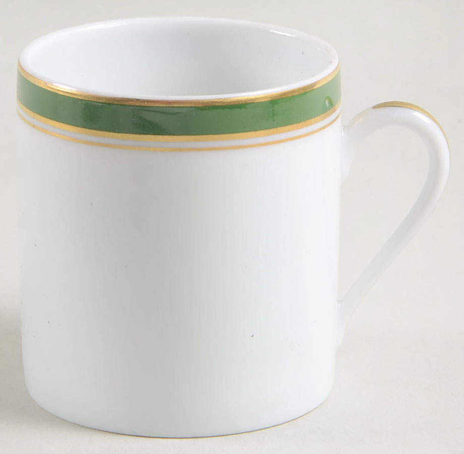Diplomat Green Flat Demitasse Cup by Ceralene-1