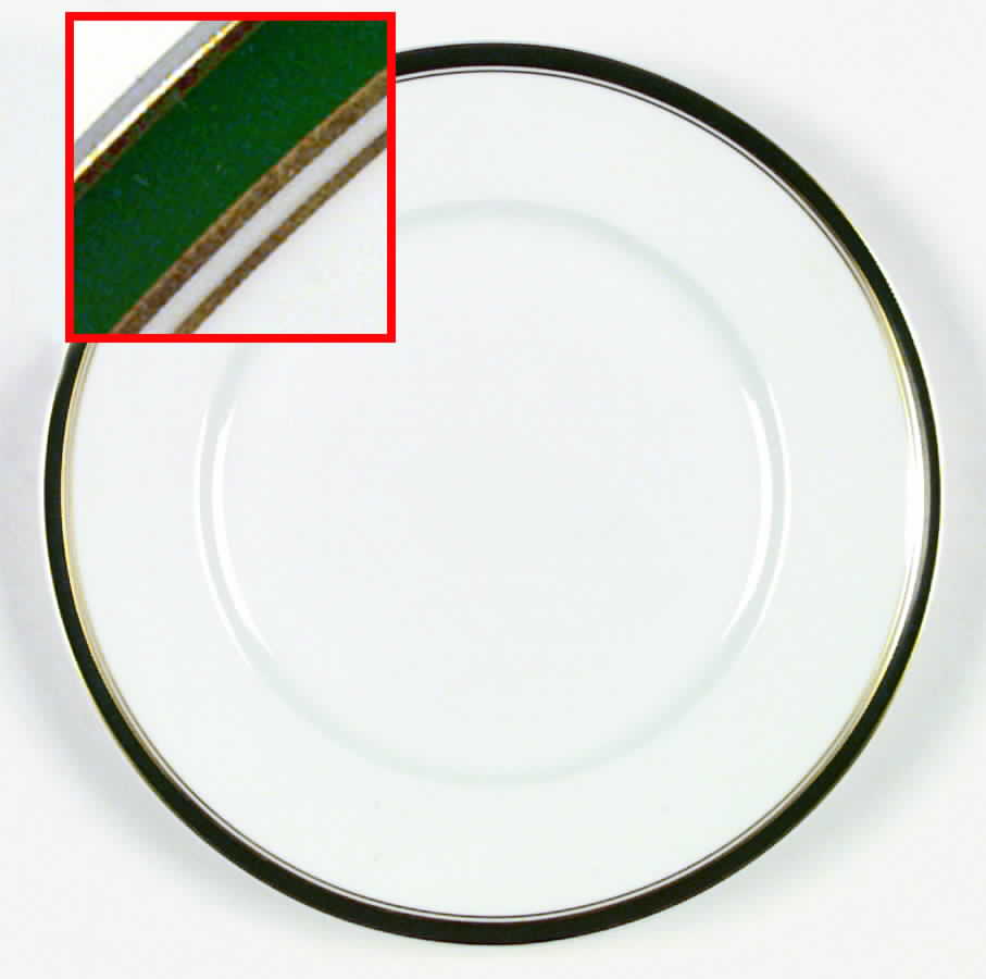 Diplomat Green Dinner Plate by Ceralene-1