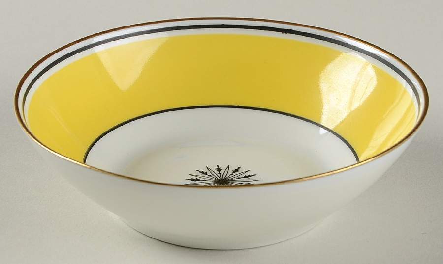 Directoire Yellow Fruit/Dessert (Sauce) Bowl by Ceralene-1
