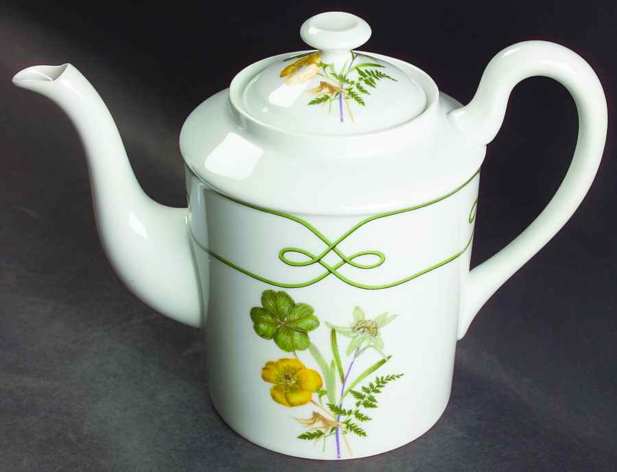 Edelweiss Coffee Pot & Lid by Ceralene-1