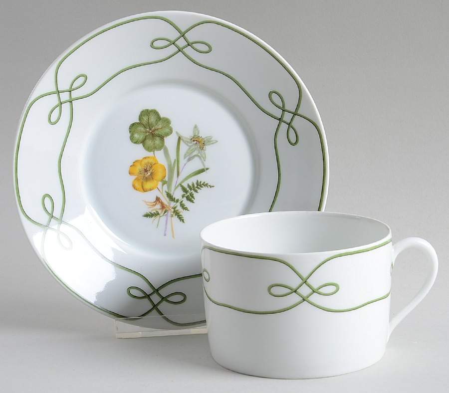 Edelweiss Oversized Cup & Saucer Set by Ceralene-1