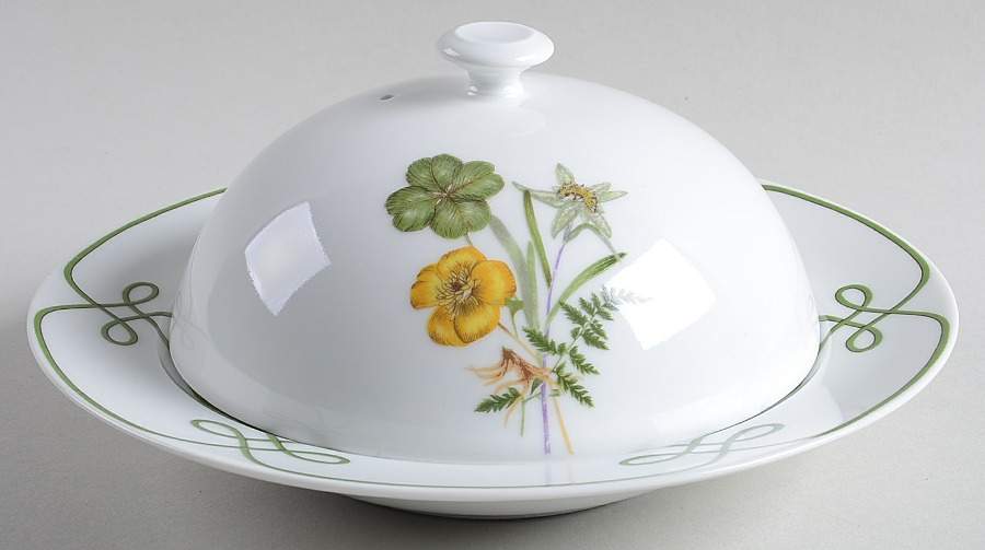 Edelweiss Round Covered Butter by Ceralene-1