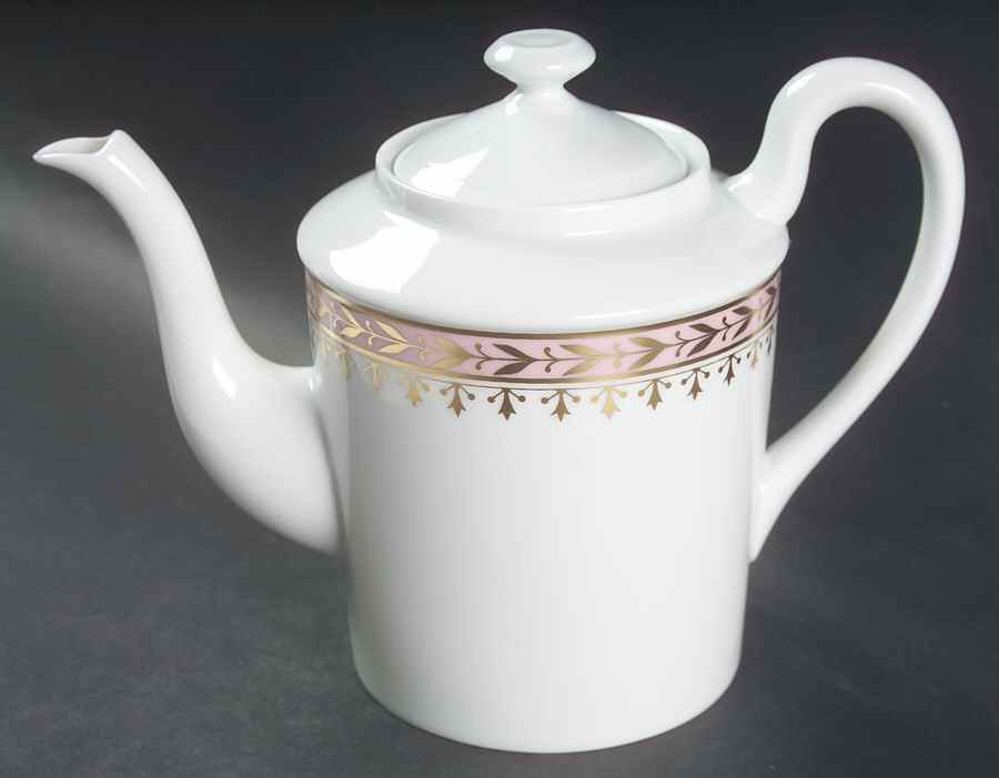 Empire Pink Coffee Pot & Lid by Ceralene-1