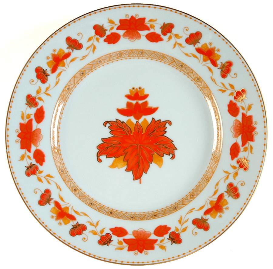 Fleur Chinoise Celadon Bread & Butter Plate by Ceralene-1