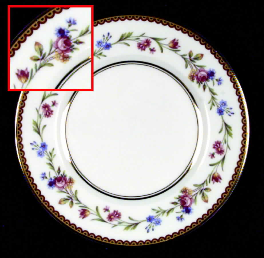 Country Flowers Salad Plate by Ceralene-1