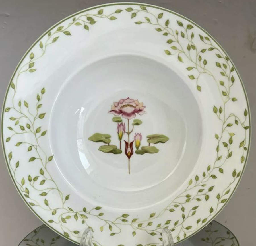 Fleur D' Eau Large Rim Soup Bowl by Ceralene-1