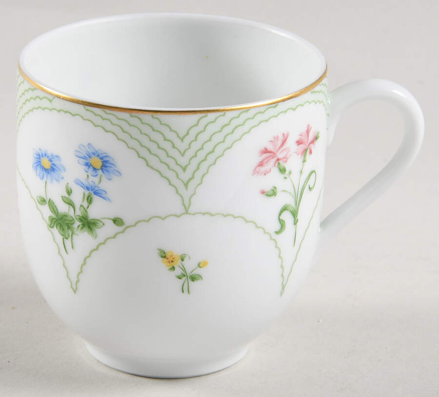 Fleurs D' Ete Flat Demitasse Cup by Ceralene-1