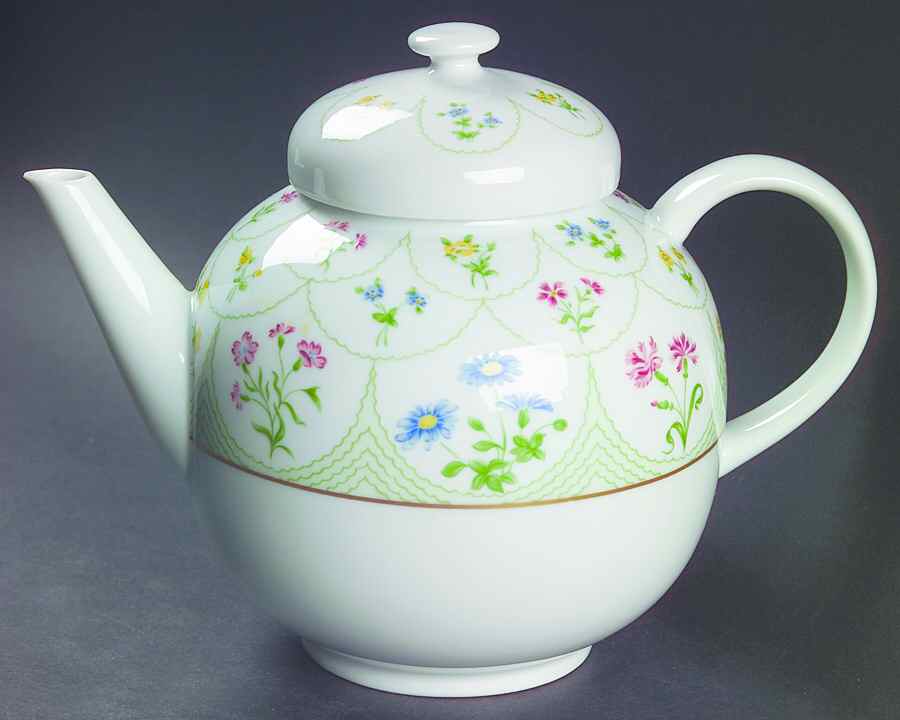 Fleurs D' Ete Teapot & Lid by Ceralene-1