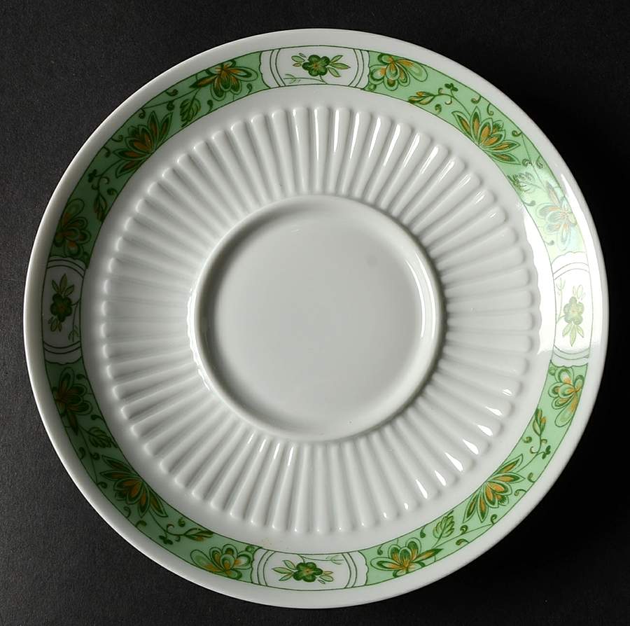 Fleur De Jade Green Saucer by Ceralene-1