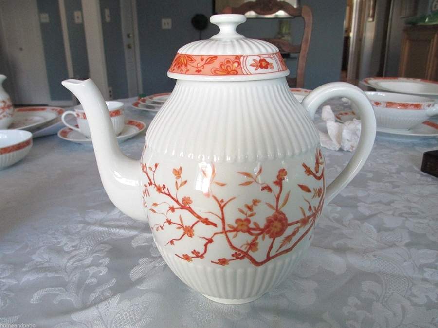Fleur De Jade Terra Cotta Coffee Pot & Lid by Ceralene-1