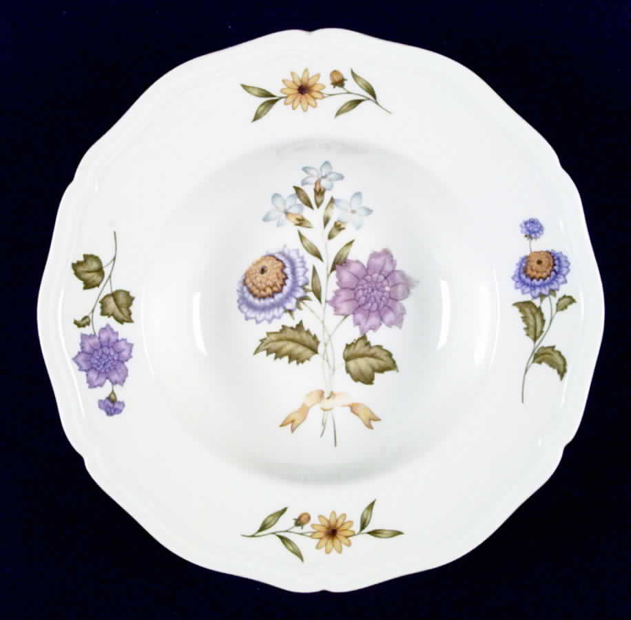 Fleur De Printemps Rim Soup Bowl by Ceralene-1