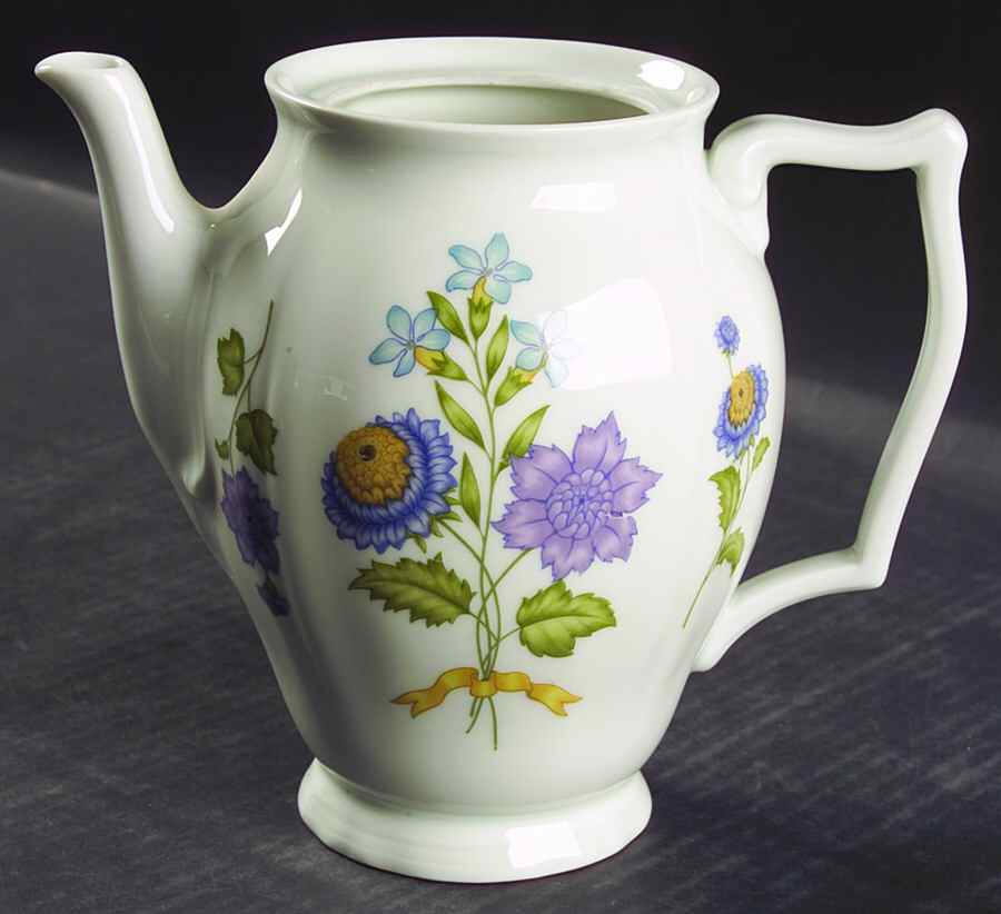 Fleur De Printemps Coffee Pot No Lid by Ceralene-1