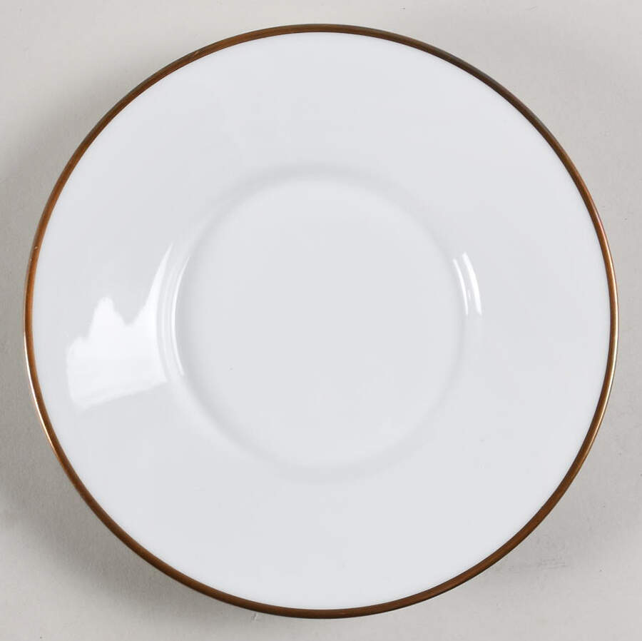 Fontainebleau Gold (White) Saucer by Ceralene-1