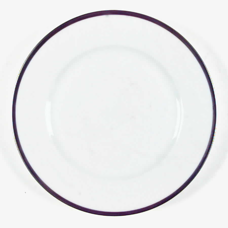 Fontainebleau Platinum (White) Salad Plate by Ceralene-1