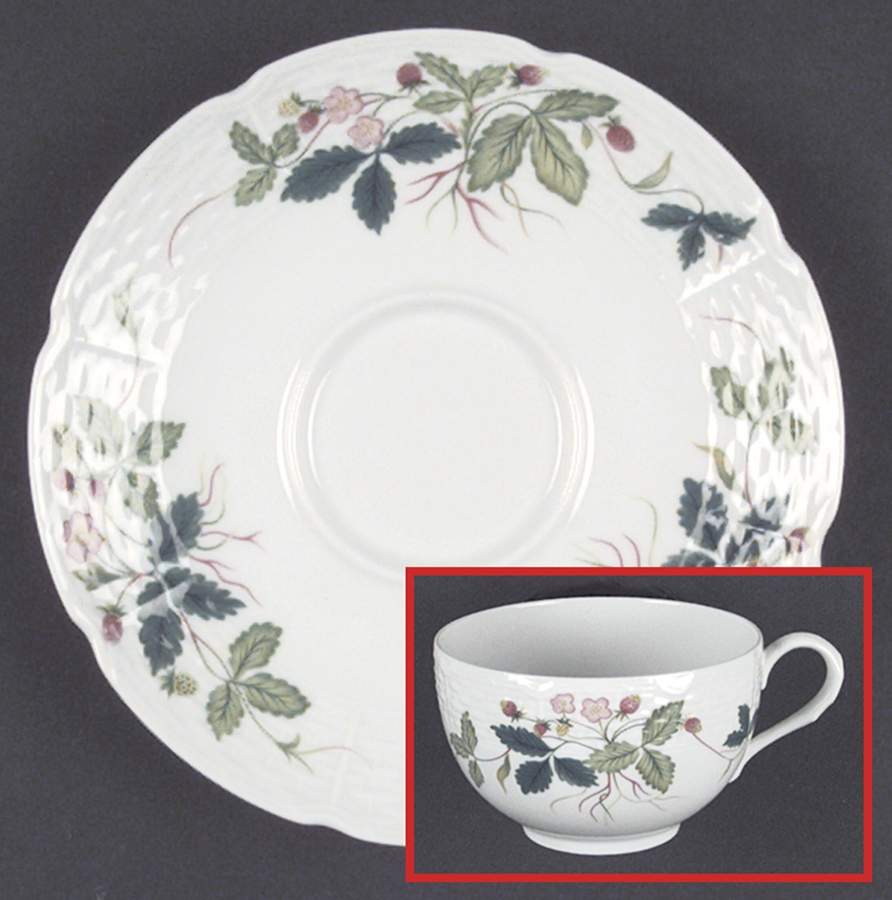 George Sand  Flat Cup & Saucer Set by Ceralene-1