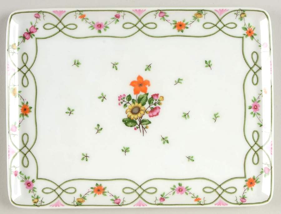 Guirlandes 9" Rectangular Tray by Ceralene-1