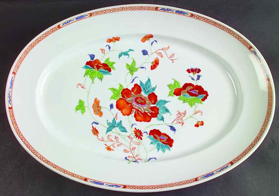 Hokusai  16" Oval Serving Platter by Ceralene-1