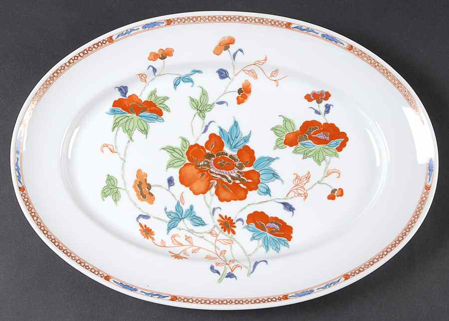 Hokusai  14" Oval Serving Platter by Ceralene-1