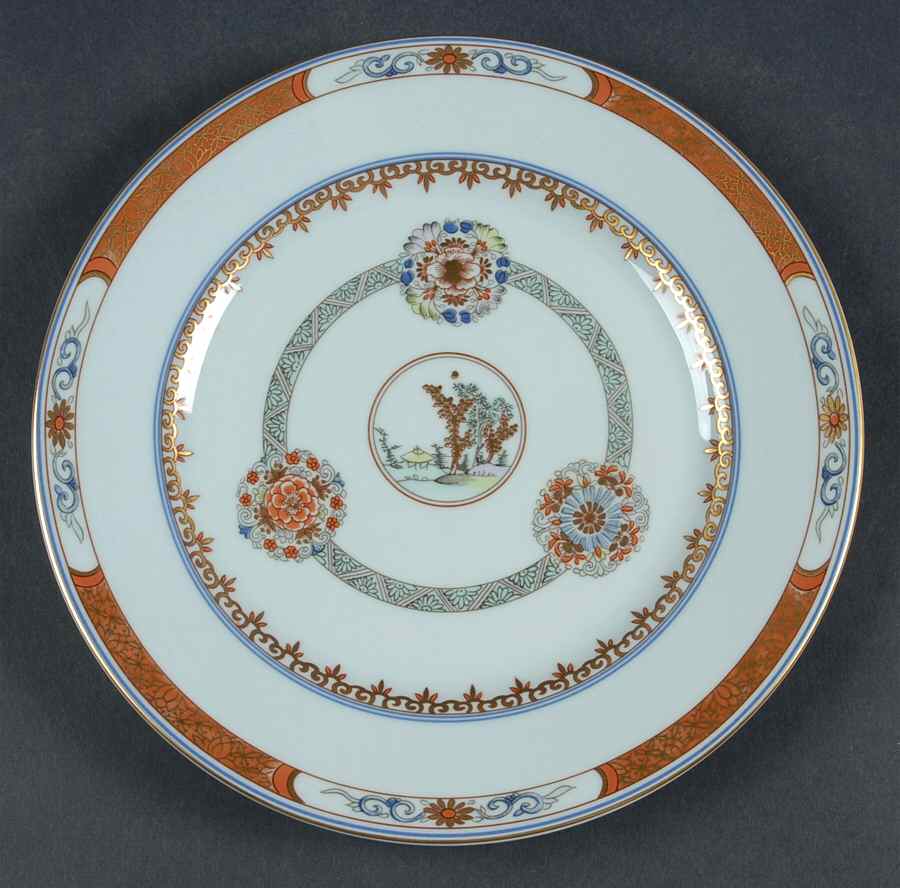 Houqua (Celadon Background) Salad Plate by Ceralene-1