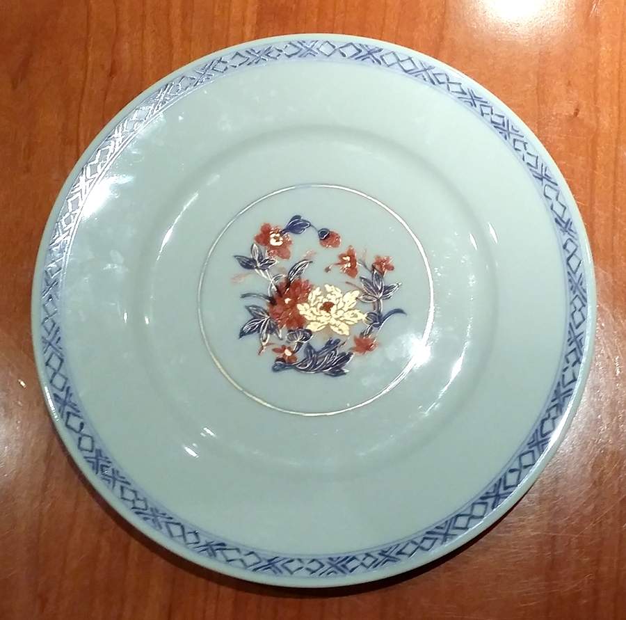Imari (Celadon Background) Bread & Butter Plate by Ceralene-1