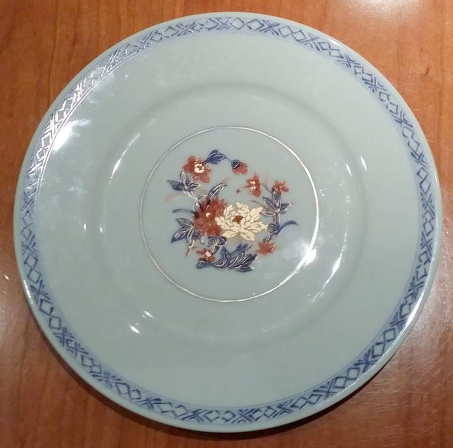 Imari (Celadon Background) Salad Plate by Ceralene-1