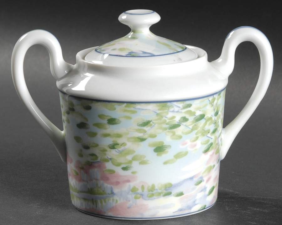 Impressions Sugar Bowl & Lid by Ceralene-1