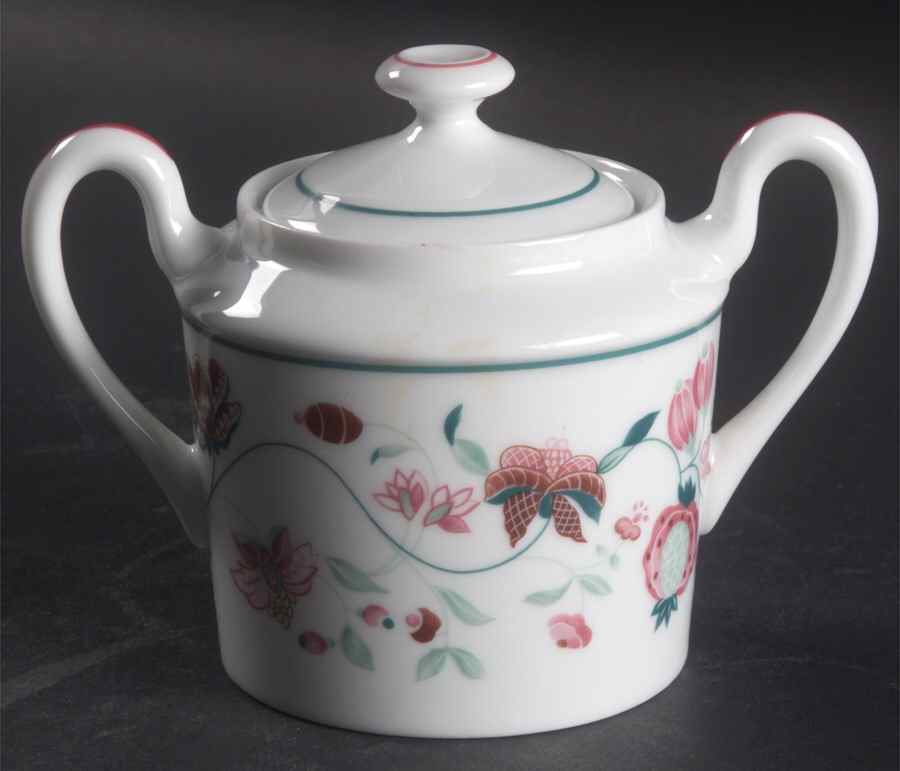 Indienne Sugar Bowl & Lid by Ceralene-1