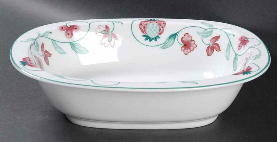 Indienne 9" Oval Vegetable Bowl by Ceralene-1