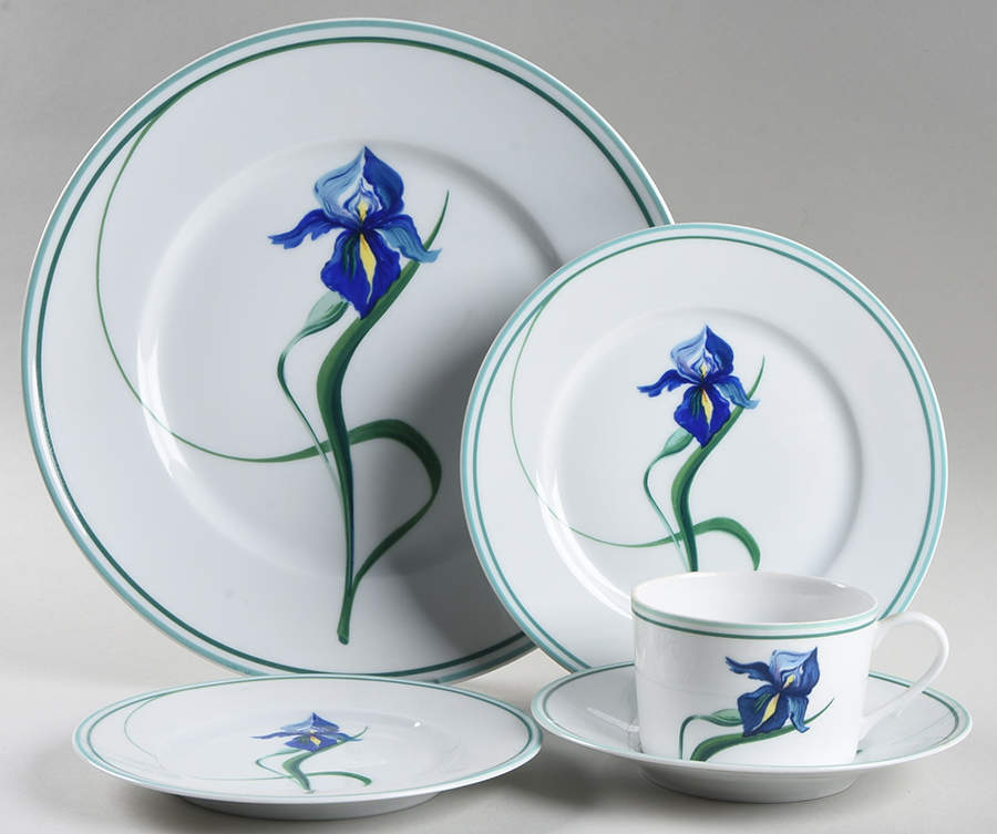 Iris 5 Piece Place Setting by Ceralene-1