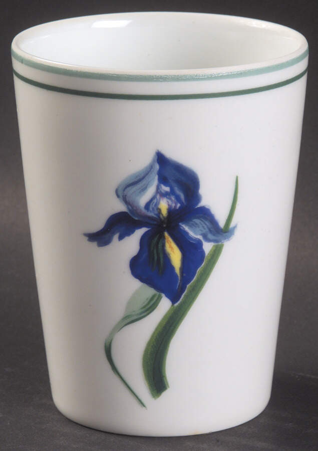 Iris Tall China Tumbler by Ceralene-1