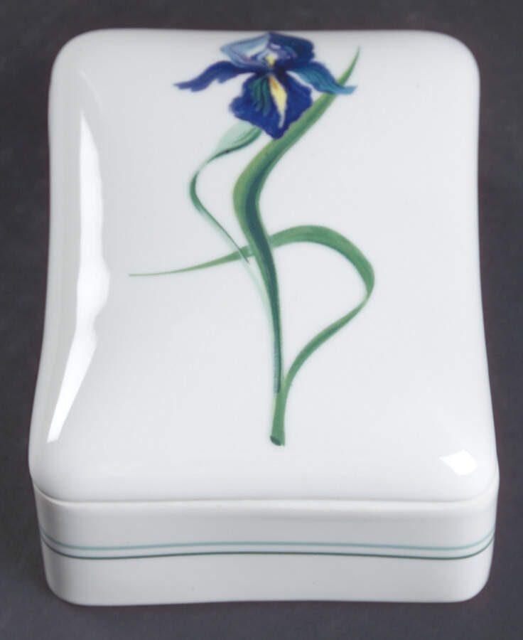 Iris Rectangular Box with Lid by Ceralene-1