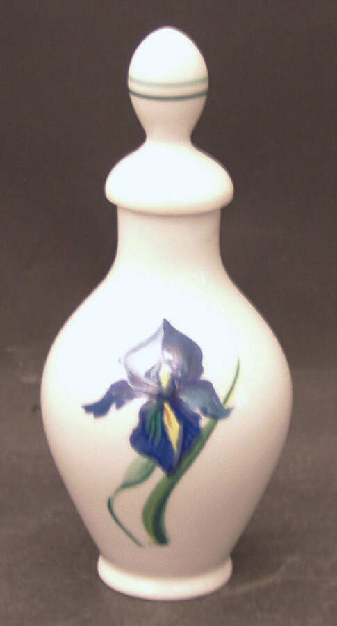 Iris Perfume Bottle with Stopper by Ceralene-1