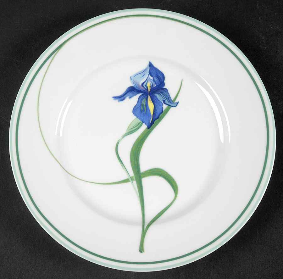 Iris Bread & Butter Plate by Ceralene-1