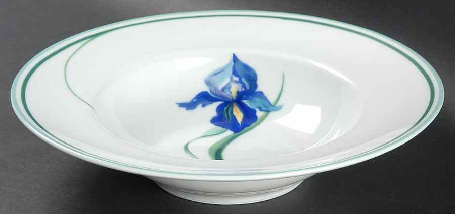 Iris Rim Soup Bowl by Ceralene-1