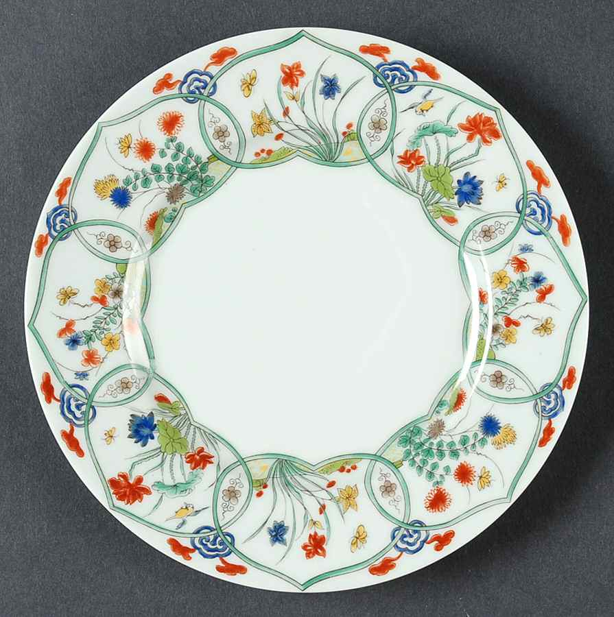 Jardin Chinois (Celadon Background) Bread & Butter Plate by Ceralene-1