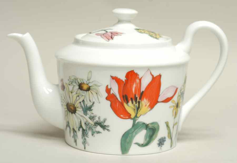 Jardin De Fleurs Teapot & Lid by Ceralene-1