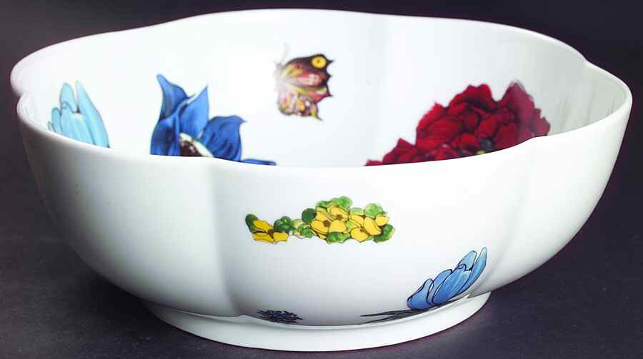 Jardin De Fleurs Extra Large Melon Bowl by Ceralene-1