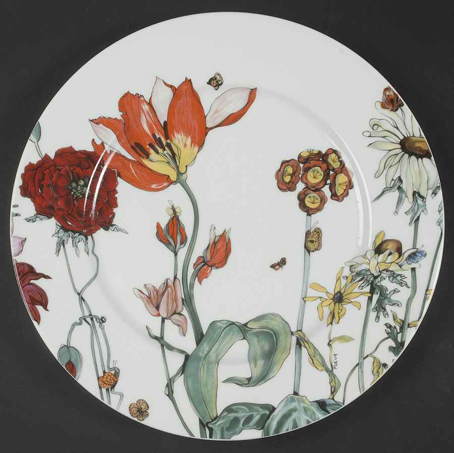 Jardin De Fleurs 12" Chop Plate (Round Platter) by Ceralene-1