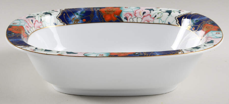 Jardin De Printemps 9" Oval Vegetable Bowl by Ceralene-1