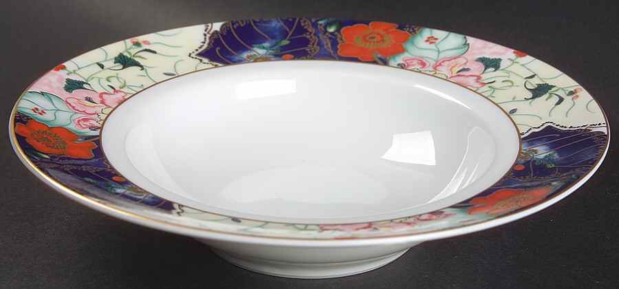 Jardin De Printemps Rim Soup Bowl by Ceralene-1