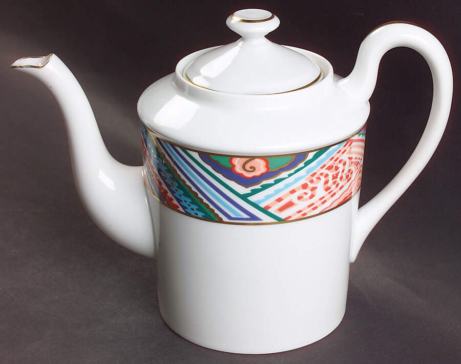 Kashmir Coffee Pot & Lid by Ceralene-1
