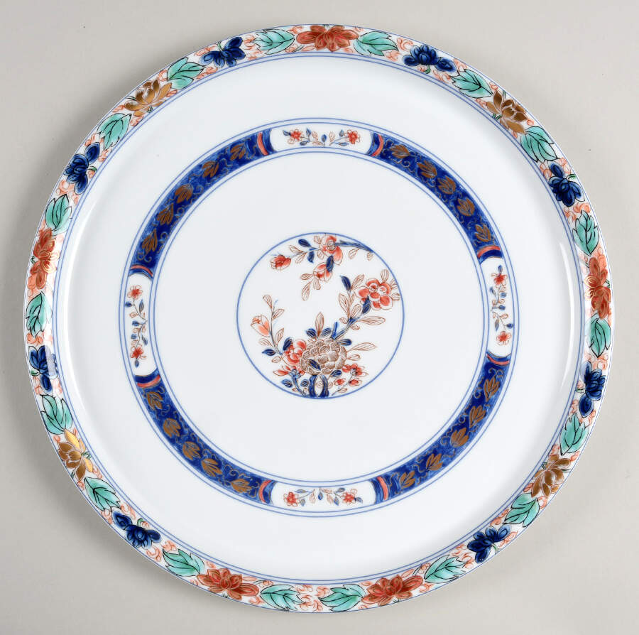 Koutani (White Background) Cake Plate by Ceralene-1