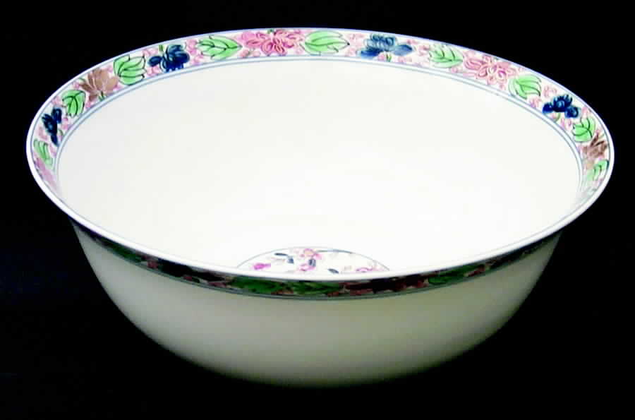 Koutani (White Background) 10" Large Salad Serving Bowl by Ceralene-1