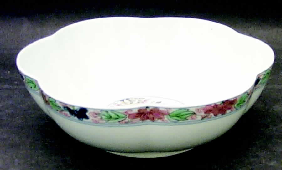 Koutani (White Background) Large Melon Bowl by Ceralene-1